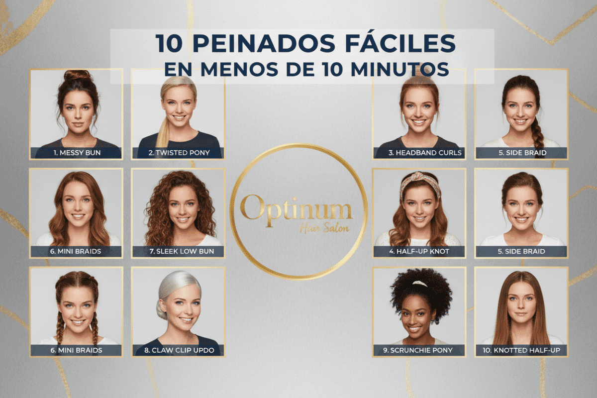 10 peinados fáciles que puedes hacer en menos de 10 minutos